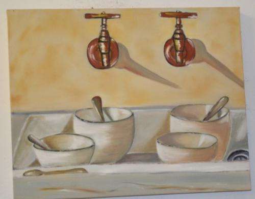 Original Oil Painting "Vintage Sink"