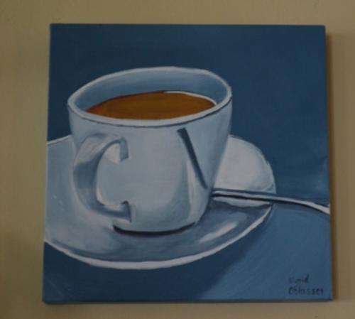 Original Oil Painting "Coffee Cup"