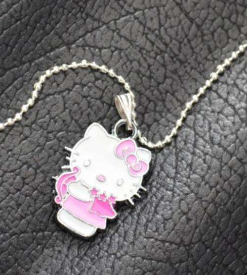 Hello Kitty Necklace - pink with arrow