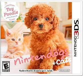Last One: Special - below cost: NEW Nintendogs, Toy Poodle and Cats & Friends, for Nintendo DS &3DS