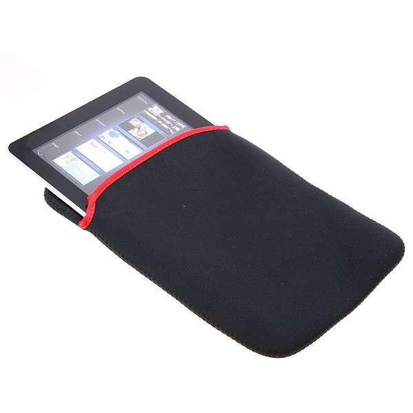 Black Laptop Sleeve,  reversible fits laptops up to  10"