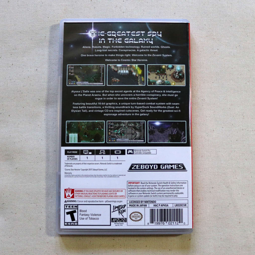 VERY RARE COLLECTOR`S ITEM - Nintendo Switch - Cosmic Star Heroine