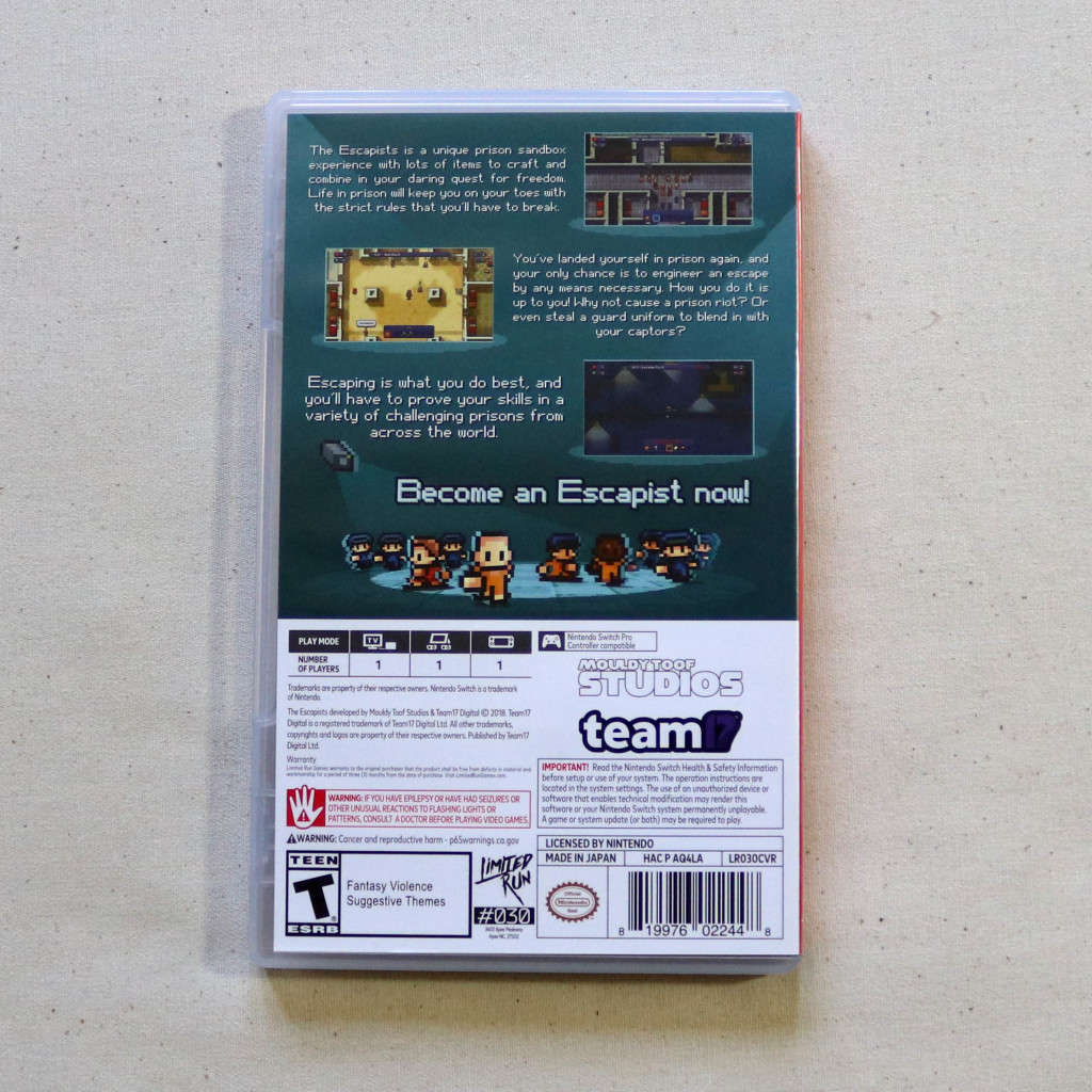 Nintendo Switch - The Escapists - Limited Run Games #30