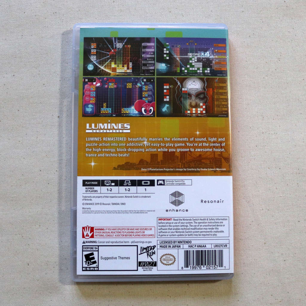 Nintendo Switch - Lumines Remastered - Limited Run Games #27