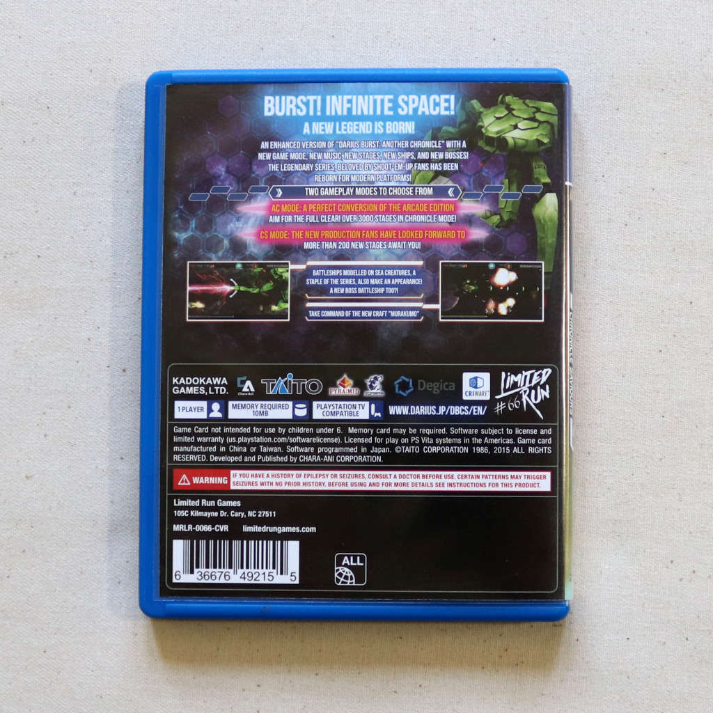 PlayStation Vita - DARIUSBURST Chronicle Saviours - Limited Run Games #66