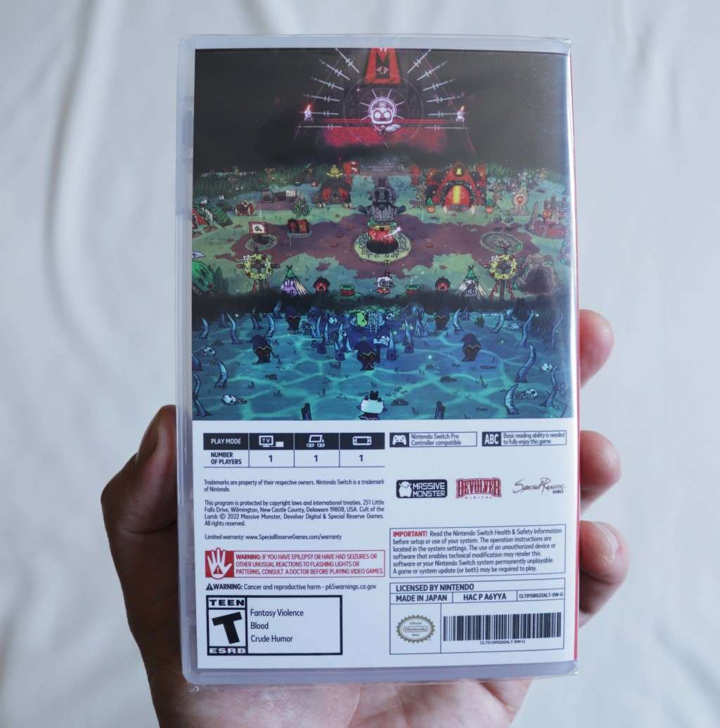Nintendo Switch - Cult of the Lamb - Special Reserve Games LIMITED EDITION BRAND NEW
