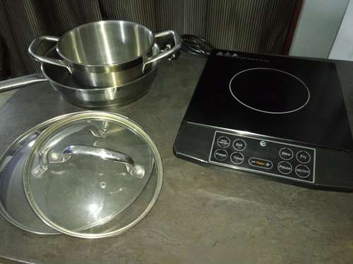 Eco friendly Power saving magnetic stove with two pots