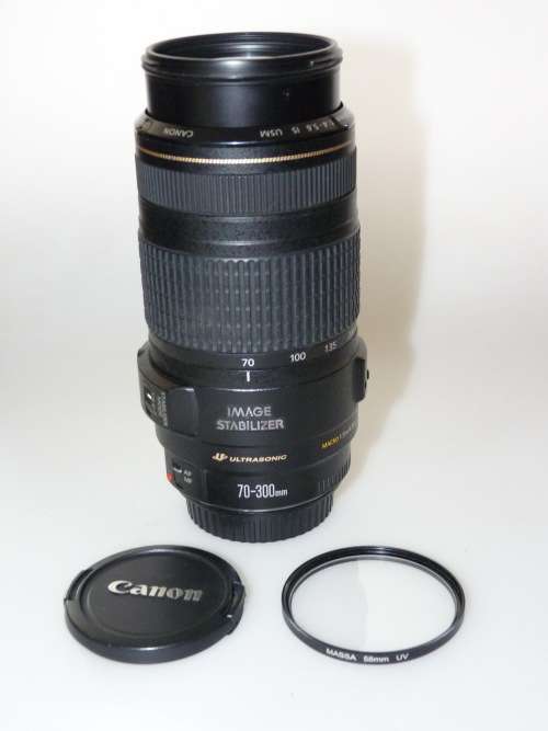 Canon EF 70-300 mm f/4-5.6 IS USM Tele Zoom Lens  -  VERY GOOD CONDITION