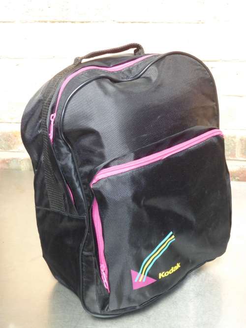 KODAK BACK PACK BLACK/PINK , COLLECTORS ITEM