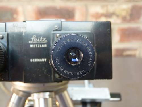 Ernst Leitz Wetzar HM-LUX Microscope  #914453 Made in Germany, from ca. 1975, Collectors Item