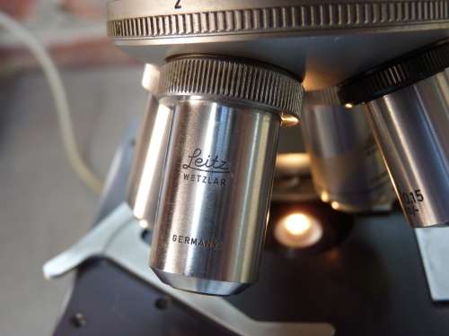 Ernst Leitz Wetzar HM-LUX Microscope  #914453 Made in Germany, from ca. 1975, Collectors Item