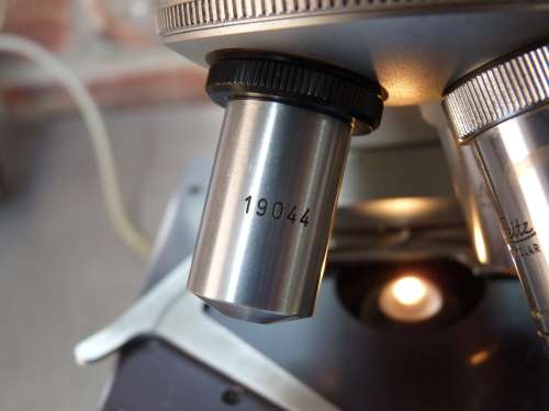 Ernst Leitz Wetzar HM-LUX Microscope  #914453 Made in Germany, from ca. 1975, Collectors Item