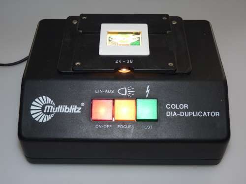 Multiblitz Color SLIDE-Duplicator. Made in W.Germany