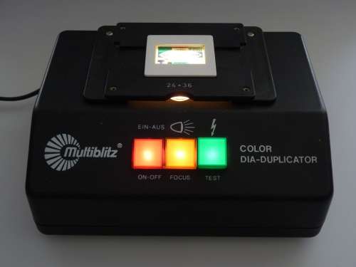 Multiblitz Color SLIDE-Duplicator. Made in W.Germany