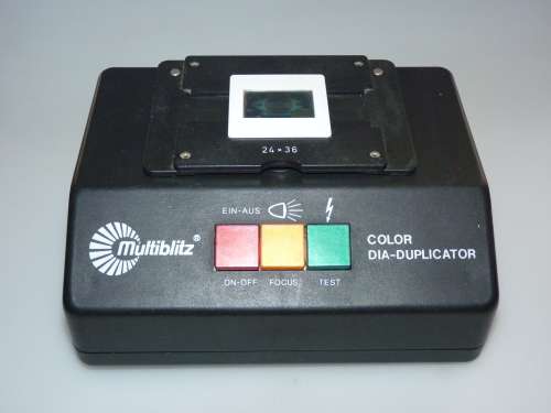 Multiblitz Color SLIDE-Duplicator. Made in W.Germany