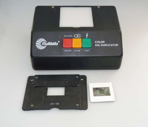 Multiblitz Color SLIDE-Duplicator. Made in W.Germany