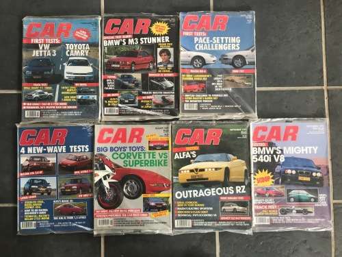 7 X CAR MAGAZINE FROM 1993