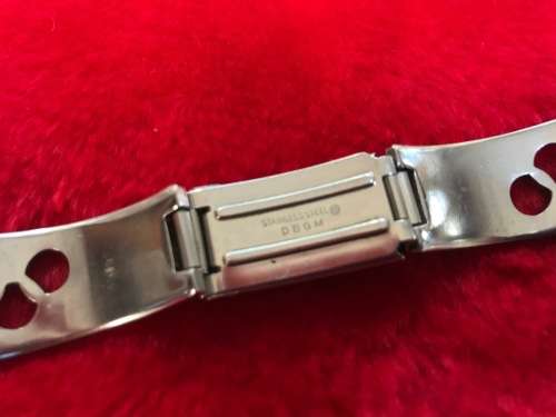 STAINLESS STEEL WATCH BAND 22mm with Olympic Logo VINTAGE - RARE