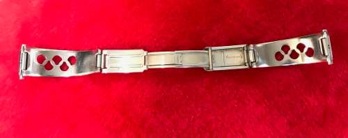 STAINLESS STEEL WATCH BAND 22mm with Olympic Logo VINTAGE - RARE