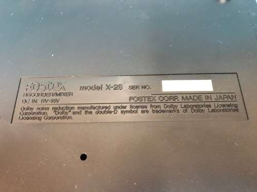 FOSTEX X-28H MULTITRACKER  HIGH SPEED  4 TRACK CASSETTE AUDIO RECORDER