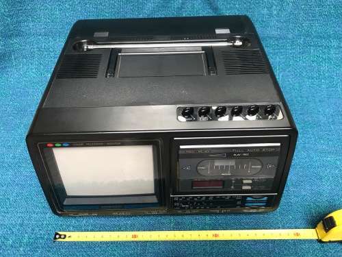 INTERVISION TV RADIO CASSETTE COMBI,  VINTAGE COLLECTORS ITEM