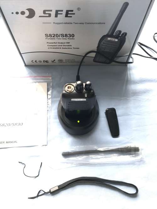 1 X Two Way Radio  - SFE S820 handheld walkie talkie, high quality professional long range