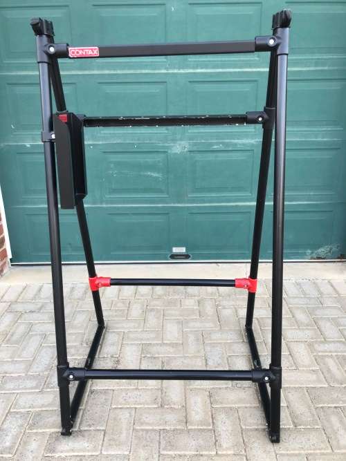 Manfrotto Tripod Display, very rare, size : Hight: approx 1,43m, Wide : approx 80cm, Depth: 70cm