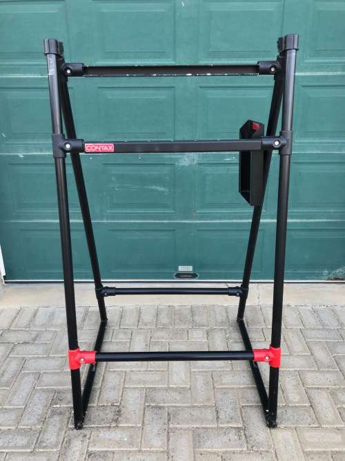 Manfrotto Tripod Display, very rare, size : Hight: approx 1,43m, Wide : approx 80cm, Depth: 70cm