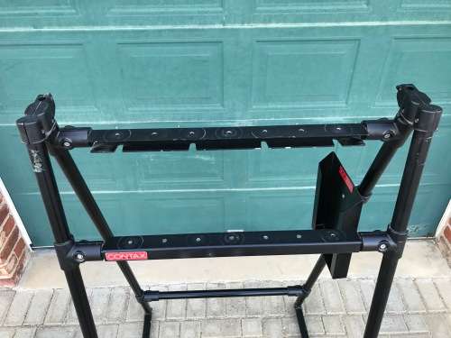 Manfrotto Tripod Display, very rare, size : Hight: approx 1,43m, Wide : approx 80cm, Depth: 70cm