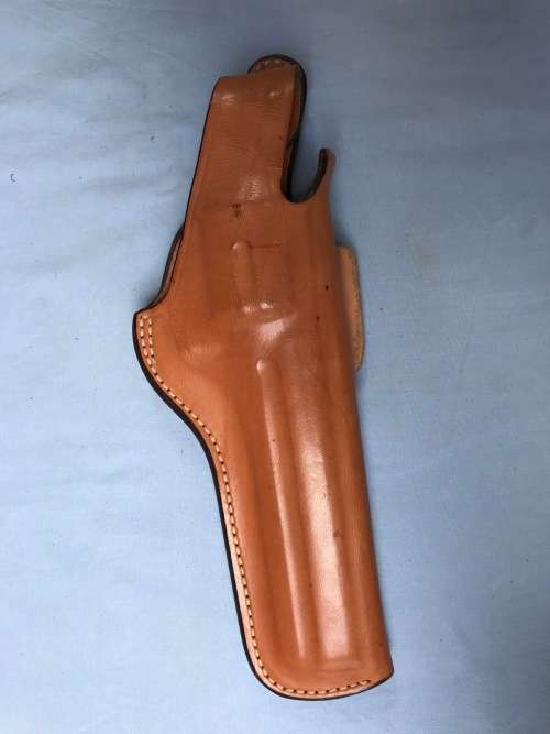 Bianchi #5BH .38 .357 light brown leather holster , very good condition