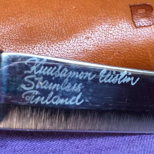 Balzer fish filet knife, vintage , collectors item, Kuusamon Vislin