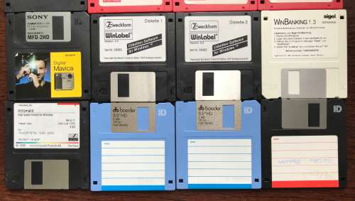 Disk - Disc 3.5` LOT  5    (20xdisks) 2HD, second hand, vintage