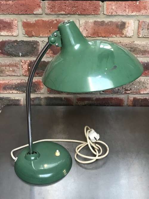 1X Office desk lamp vintage,retro,rare,light green or green, in working condition,ONE LAMP FOR R1299