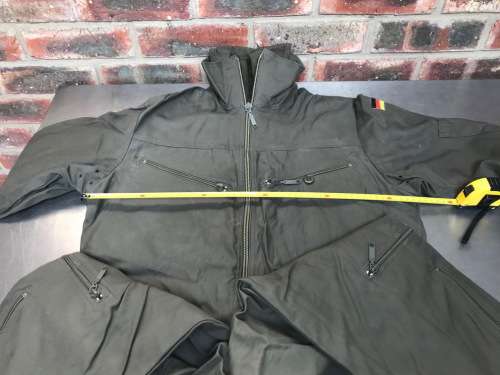 German Military Overall dark green winter-inlet size Gr. 2 160-170 not used