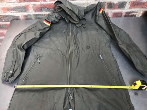 German Military Overall dark green winter-inlet size Gr. 2 160-170 not used