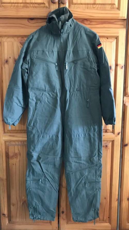 German Military Overall dark green winter-inlet size Gr. 2 160-170 not used