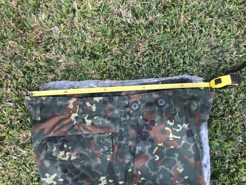 German Military camo army pants light size XL, new