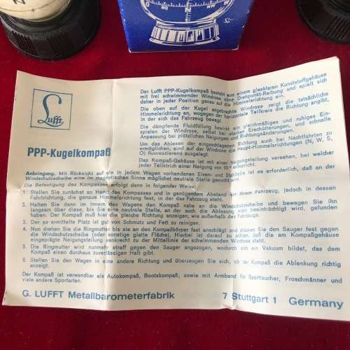 Lufft Kugelkompass 2x, vintage, collectors item