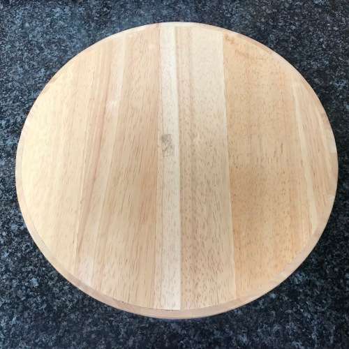 WOODEN HANDMADE HEAVY SNACK BOWL , 32CM