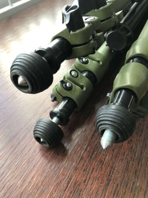 Manfrotto 055NAT Tripod Aluminium Green with Manfrotto Head 141RCNAT, 3-Way Head , Made in Italy