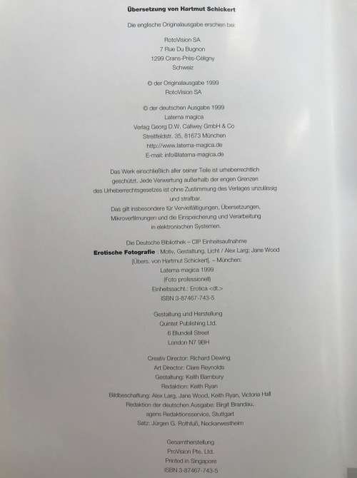 Erotische Fotografie,erotic photography,book language in german,vintage,photographer book,laterna