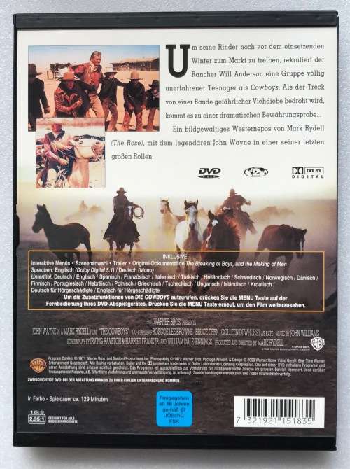 The Cowboys (John Wayne) (DVD),Western,english,german,Region 2