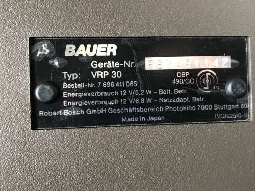 Bauer VHS Tape Cassette Recorder / Player, portable , VRP 30 , rare, in working condition