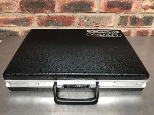 Vintage Samsonite Classic Black Hard Shell Slim Brief Case with Combo Lock, from 70/80ties Germany