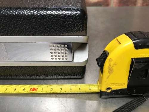 Vintage Samsonite Classic Black Hard Shell Slim Brief Case with Combo Lock, from 70/80ties Germany