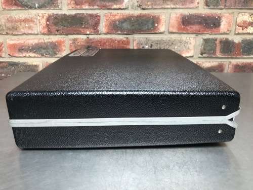 Vintage Samsonite Classic Black Hard Shell Slim Brief Case with Combo Lock, from 70/80ties Germany