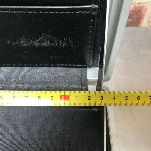 Vintage Samsonite Classic Black Hard Shell Slim Brief Case with Combo Lock, from 70/80ties Germany