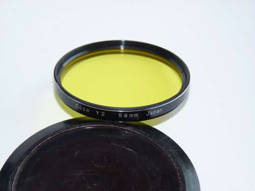 Cozo 58mm Yellow Filter Y2 Japan, 58mm Filter Thread,