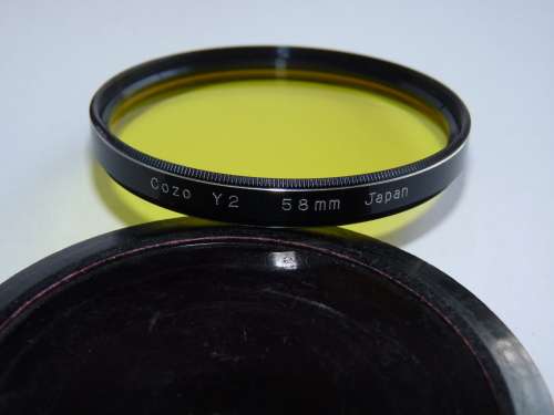 Cozo 58mm Yellow Filter Y2 Japan, 58mm Filter Thread,