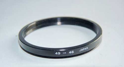 Metal Adapter Ring F 46mm to L 49mm Japan, Filter 46mm to Lens 49mm